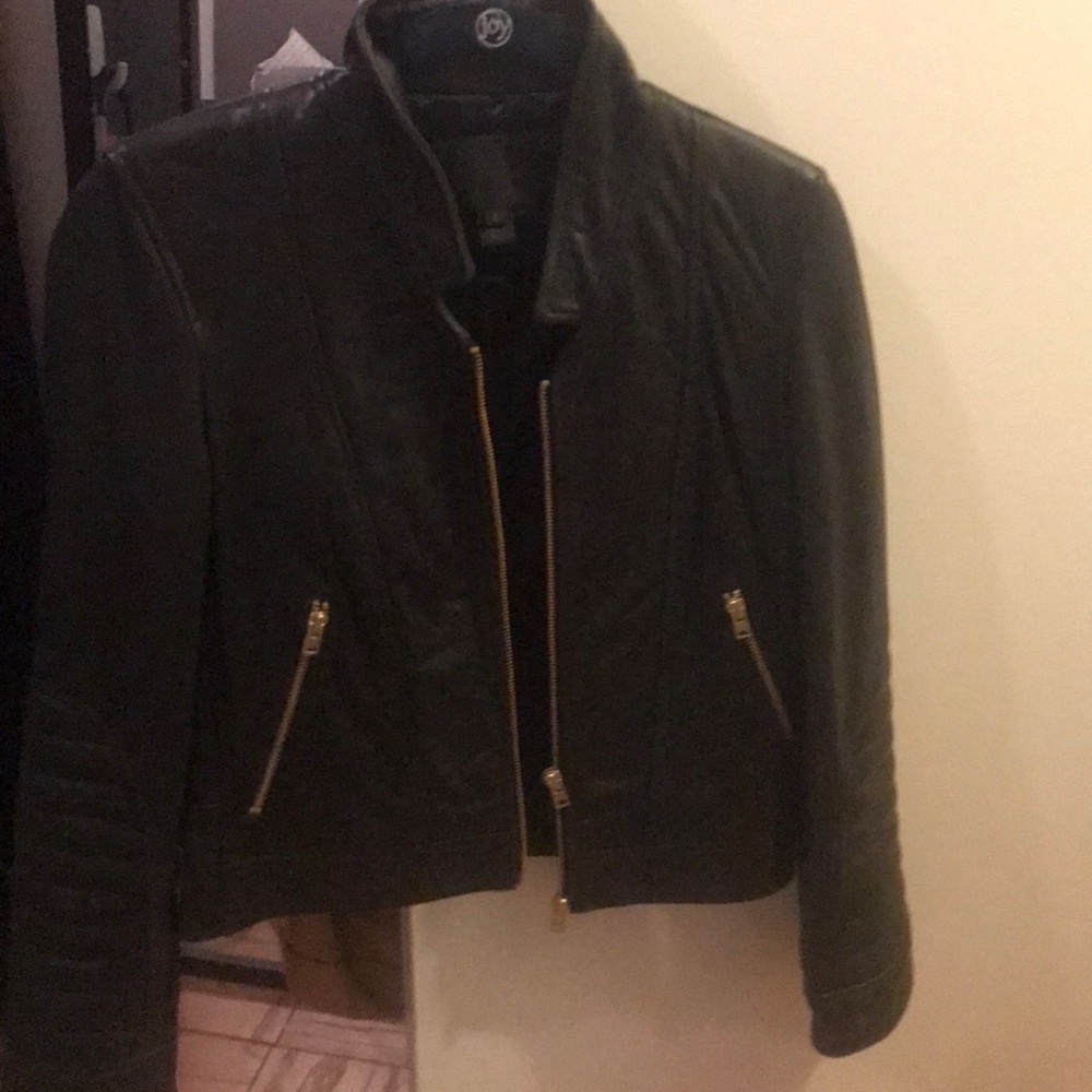 J.Crew Collection Leather Jacket - Picture 2 of 6